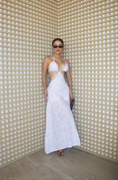 Vestido Dandara - Tecido: Algodão Bordado (forrado) - comprar online