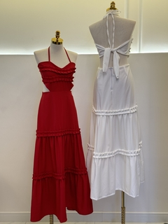 Vestido Emily - Tecido: Polly Larissa/Alfaiataria Orly (forrado) - Savana