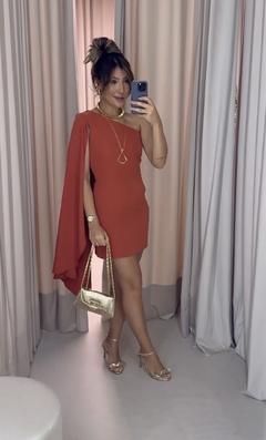 Vestido Thais - Tecido: Polly Larissa (forrado) - Savana