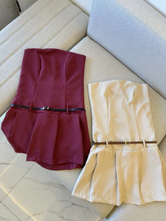 Vestido Madeline | acompanha cinto | - Tecido: Alfaiataria Premium (forrado) - comprar online