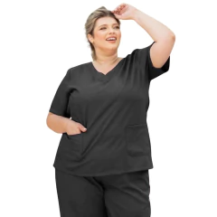 Scrubs Conjunto Hospitalar Feminino Básico plus size na internet