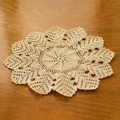 Kit toalhinha castanho em crochê - comprar online