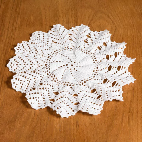 Kit toalhinha branca em crochê
