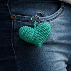 Chaveiro de Coração em amigurumi - comprar online