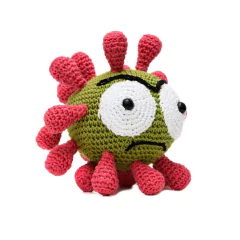 Corona vírus em amigurumi na internet