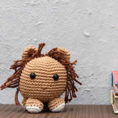 Leão bola em amigurumi - comprar online