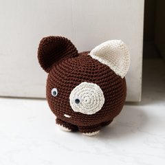 Cachorro peso de porta em amigurumi - loja online