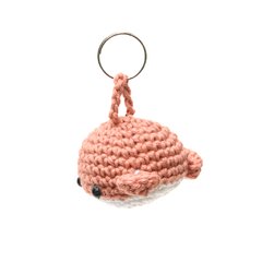 Chaveiro Mini Baleia em amigurumi