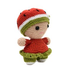Bebê Melancia em amigurumi na internet