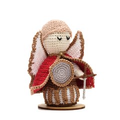 São Miguel Arcanjo em amigurumi na internet