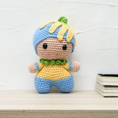 Bebê flor em amigurumi - loja online