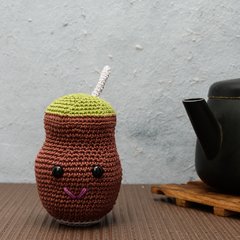 Cuia grande em amigurumi - Art Familiar Artesanato