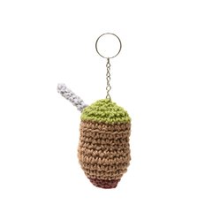 Chaveiro mini cuia em amigurumi - loja online
