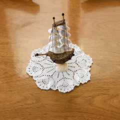 Toalhinha Tulipas Brancas em crochê na internet