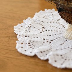 Kit toalhinha tulipa branca em crochê - Art Familiar Artesanato