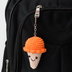 Chaveiro sorvete em amigurumi - comprar online
