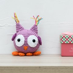Coruja Bola em amigurumi - loja online
