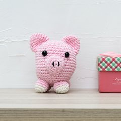 Porco Bola em amigurumi - loja online
