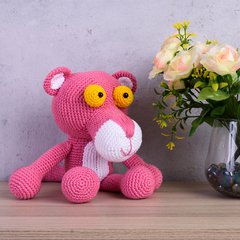 Pantera Cor de Rosa em amigurumi - loja online