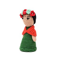 Boneca Frida Kahlo média em amigurumi - comprar online