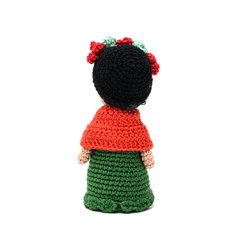 Boneca Frida Kahlo média em amigurumi na internet
