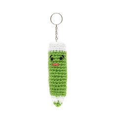 Chaveiro lápis de cor em amigurumi