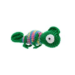 Camaleão verde escuro em Amigurumi - comprar online