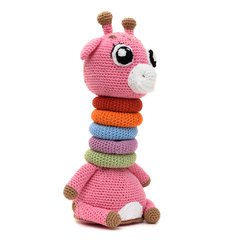 Girafa brinquedo educativo em amigurumi na internet