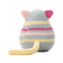 Gato listrado peso de porta em amigurumi - Art Familiar Artesanato