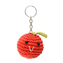 Chaveiro mini maçã em amigurumi