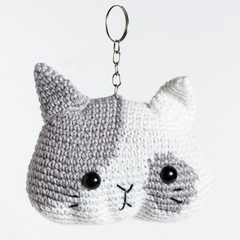 Chaveiro Gato Malhado em amigurumi - comprar online
