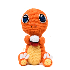 Charmander grande em amigurumi - Art Familiar Artesanato