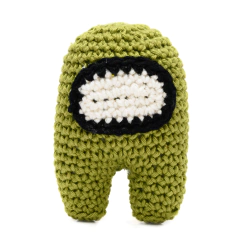 Among Us Tripulante Verde em Amigurumi