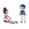 Kit bonecos Jonathan e bailarina em amigurumi