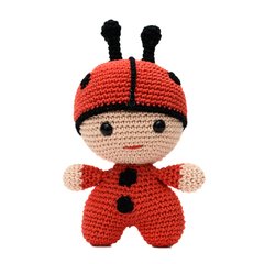 Bebê Joaninha em amigurumi