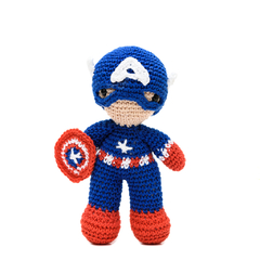 Capitão América em amigurumi