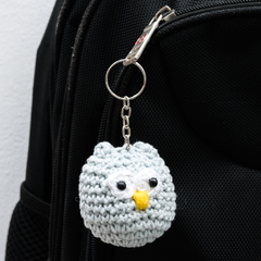Chaveiro Coruja Cinza em Amigurumi - comprar online
