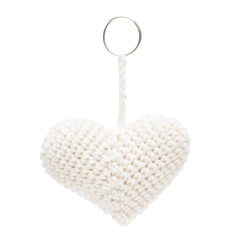 Chaveiro de Coração em amigurumi - Art Familiar Artesanato