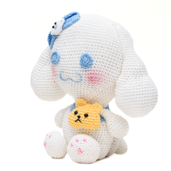 Cachorrinho Branco Cinnamoroll em Amigurumi - Art Familiar Artesanato