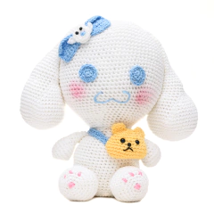 Cachorrinho Branco Cinnamoroll em Amigurumi