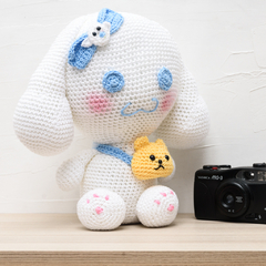 Cachorrinho Branco Cinnamoroll em Amigurumi - comprar online