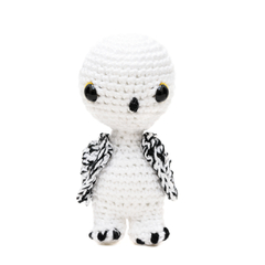 Coruja Edwiges do Harry Potter em Amigurumi