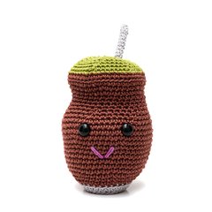 Cuia grande em amigurumi