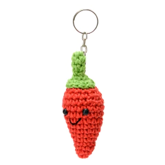 Chaveiro pimenta em amigurumi