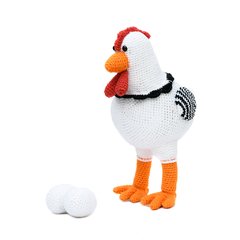 Galinha com ovos em amigurumi - comprar online