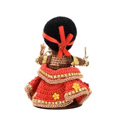 Iansã em amigurumi - Art Familiar Artesanato