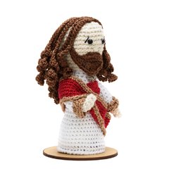 Imagem de Jesus Cristo em Amigurumi na internet