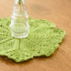 Kit Mini Toalhinhas Verde em Crochê