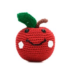 Maçã em amigurumi