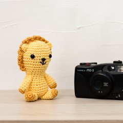 Mini leão em amigurumi - loja online